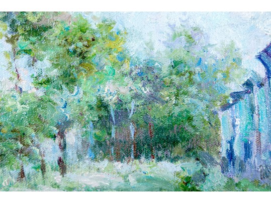 John Clymer (British-American, B. 1932) Oil On Canvas, Waterfront Town