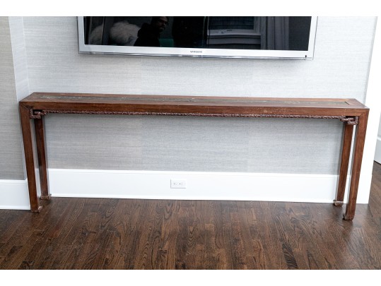 Chinese Carved Wood Slender Altar Table