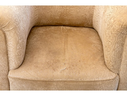 Pair Of Art Deco Style Upholstered Tub Chairs