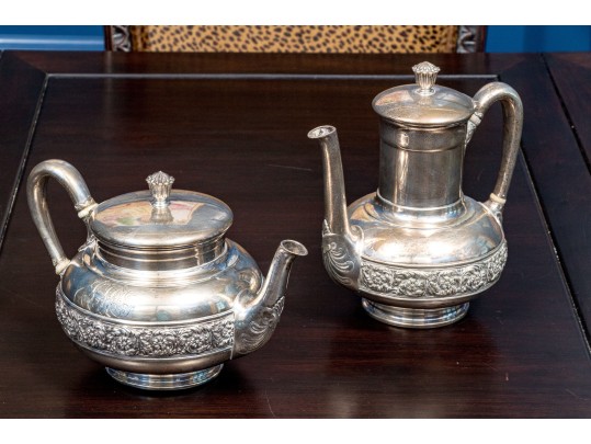Antique Tiffany & Co. Sterling Silver Teapot And Coffee Pot
