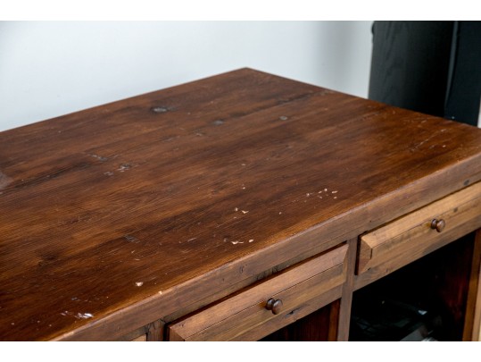 Traditional Wood Media Cabinet