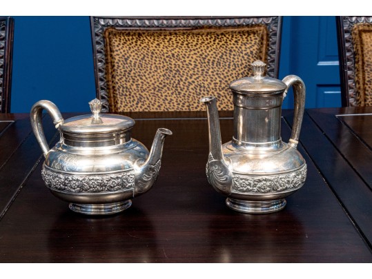 Antique Tiffany & Co. Sterling Silver Teapot And Coffee Pot