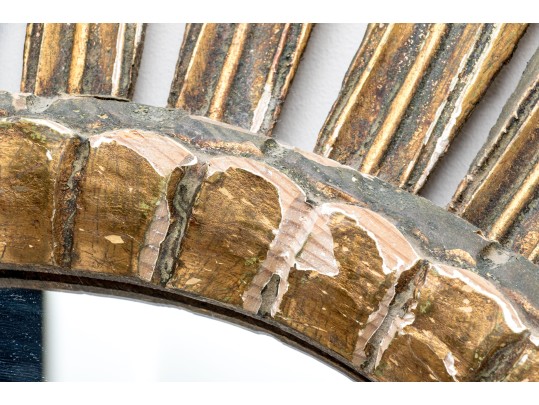 Rustic Italianate Gilt Sunburst Mirror