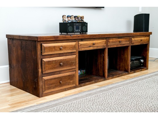 Traditional Wood Media Cabinet