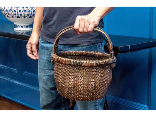 Antique Chinese Rice Basket