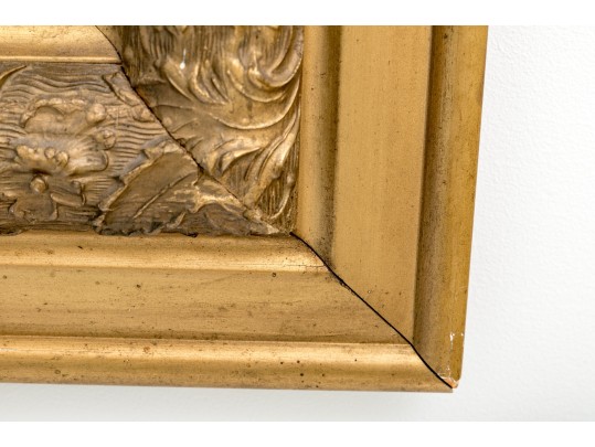 19th Century American Gilt Gesso And Wood Mirror