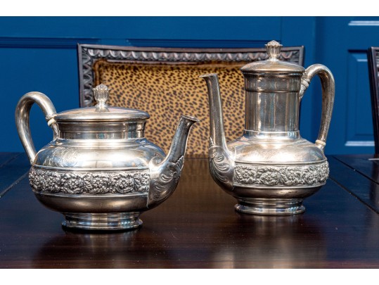Antique Tiffany & Co. Sterling Silver Teapot And Coffee Pot