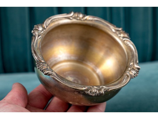 Peruvian Camusso Sterling Silver Bowl With Repousse Rim