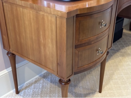 Mid-Century Directoire Style Fruitwood Dressing Table