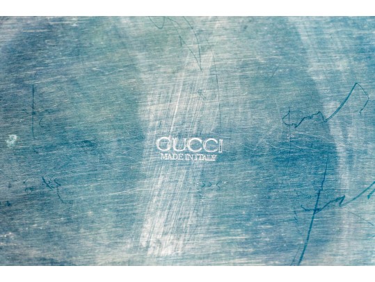 Gucci Silverplated Pitcher With Bamboo Handle