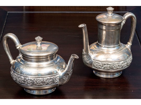 Antique Tiffany & Co. Sterling Silver Teapot And Coffee Pot