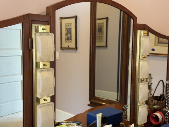 Mid-Century Directoire Style Fruitwood Dressing Table