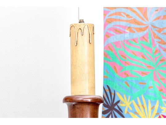 Pair Of Massive English Barley Twist Floor Lamps