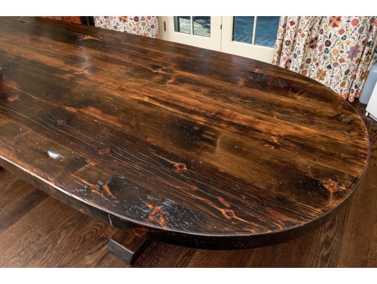 Fabulous 10' Farmhouse Double Pedestal Dining Table