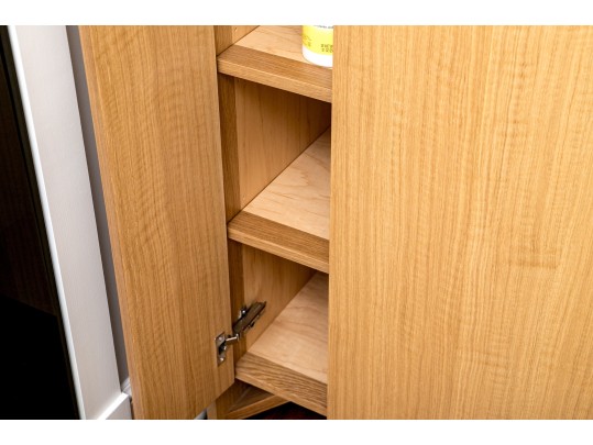 Custom Liebherr Refrigerator And Storage Cabinet