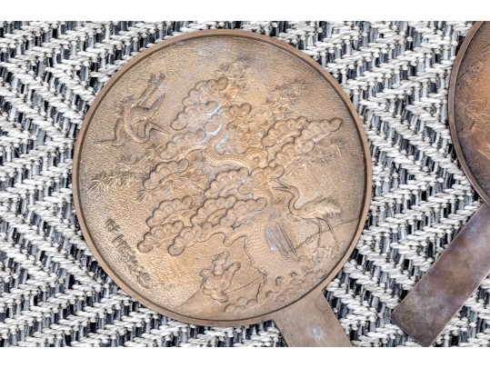 Chinese Bronze Hand Mirrors