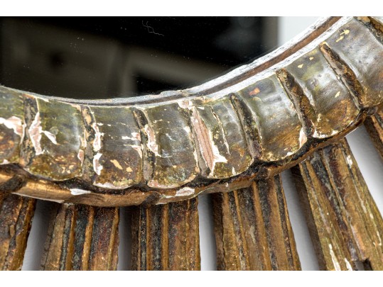 Rustic Italianate Gilt Sunburst Mirror