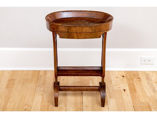 19th Century Biedermeier Lyre Form Accent Table