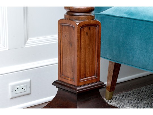 Pair Of Massive English Barley Twist Floor Lamps