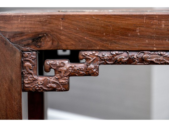 Chinese Carved Wood Slender Altar Table