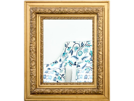 19th Century American Gilt Gesso And Wood Mirror