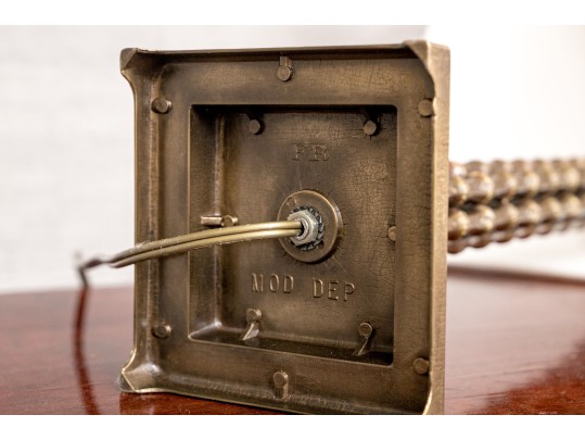 Pair Of Chic Gilt Faux Bamboo And Brass Table Lamps