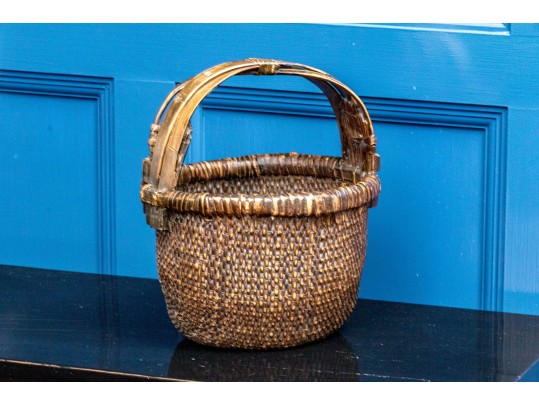 Antique Chinese Rice Basket