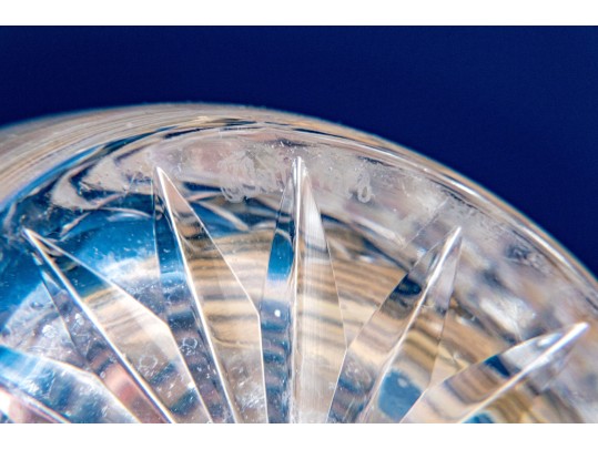 Crystal Decanters And Bowl Including Steuben, Baccarat, And Waterford