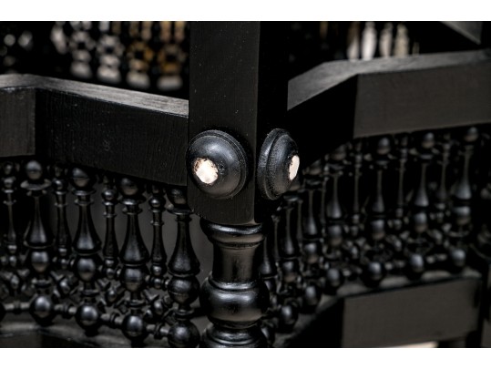 Finely Detailed Inlaid Moorish Accent Table