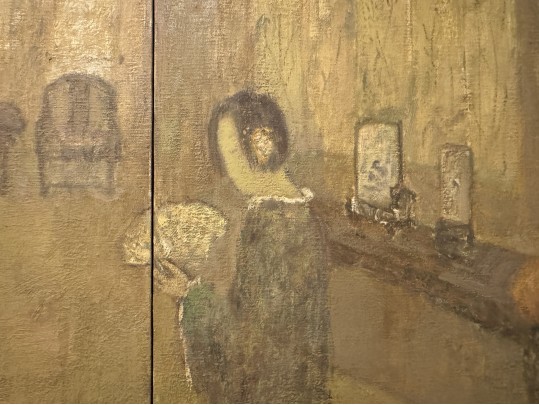 Jia Juanli (Chinese-French, B. 1960) Oil On Canvas Triptych, Three Women In An Interior