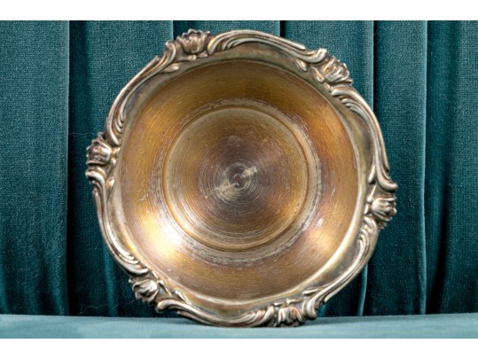 Peruvian Camusso Sterling Silver Bowl With Repousse Rim