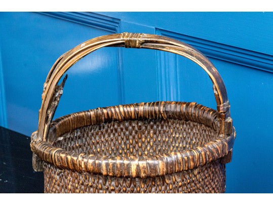 Antique Chinese Rice Basket