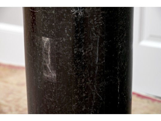 Stately Louis XVI Style Parcel Gilt Marble Pedestals