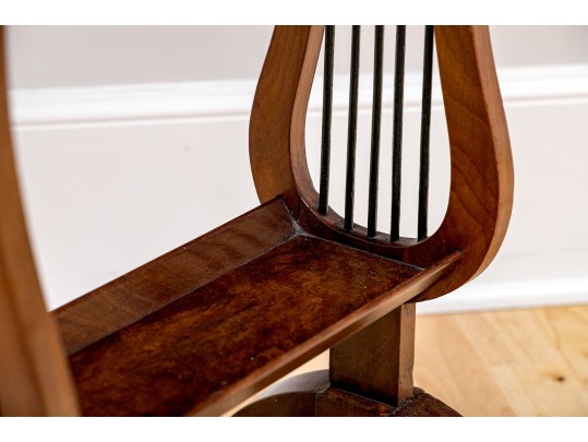 19th Century Biedermeier Lyre Form Accent Table