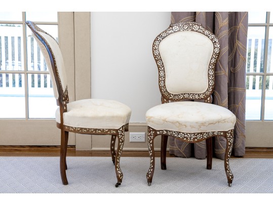 Set Of Three Antique Moroccan Salon Chairs