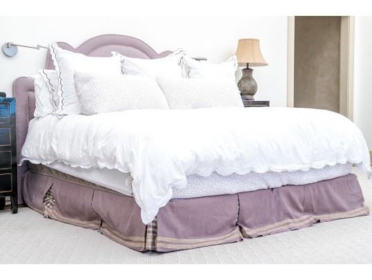 Chic Upholstered King Headboard