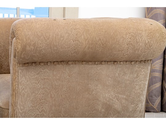 Pair Of Art Deco Style Upholstered Tub Chairs