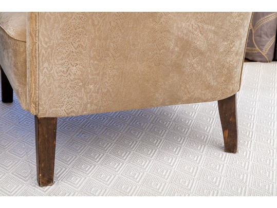 Pair Of Art Deco Style Upholstered Tub Chairs