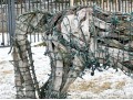 Life Size Handcrafted Driftwood Horse Sculpture