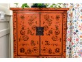 Wonderful Lacquered Chinese Marriage Cabinet