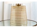 Chic Oblong Ribbed Glass Table Lamp