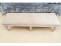 Lovely Transitional Style Velvet Upholstered Bench