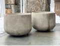 Pair Of Cast Stone Garden Planters