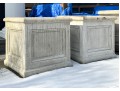 Smaller Pair Of Cast Stone Planters