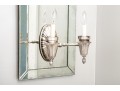Fabulous Pair Of Semi-Antique Art Deco Venetian Mirrorback Sconces