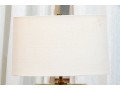 Chic Oblong Ribbed Glass Table Lamp