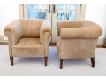 Pair Of Art Deco Style Upholstered Tub Chairs