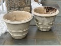 Pair Of Cast Stone Garden Planters