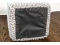 Pair Of Chunky Knit Square Poufs