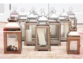 Substantial Group Of Decorative Metal Lanterns Including Pottery Barn 